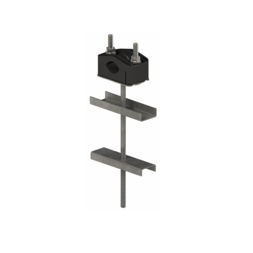 Picture of U-1 single holder for ŻN pole for pipes diameter 25-46 mm with 150 mm offset