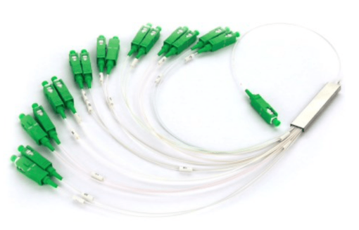 Optical splitter 1:4 plc - with connectors