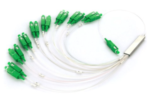 Optical splitter 1:2 plc - with connectors