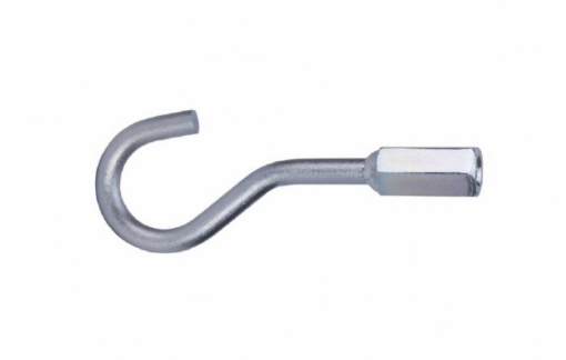 Galvanized Steel Hook With Nut (Fi10mm, M12)