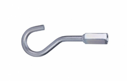 Galvanized Steel Hook With Nut (Fi12mm, M14)
