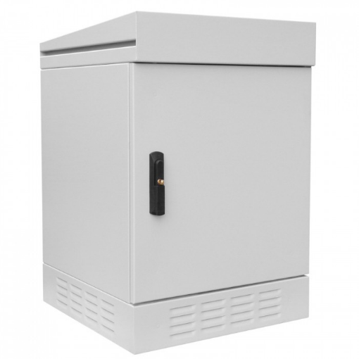 Outdoor Free-Standing Telecomm. Cabinet 19" 12U With Insulation 610x610x890mm