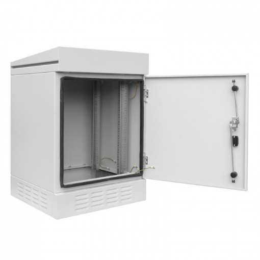 Outdoor Free-Standing Telecomm. Cabinet 19" 18U With Insulation 610x610x1160mm