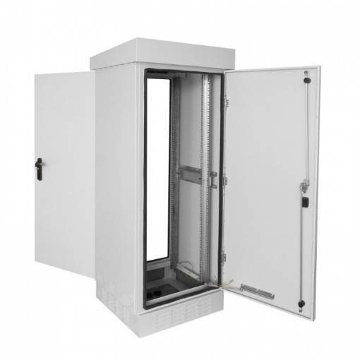 Outdoor Free-Standing Telecomm. Cabinet 19" 30U, Two-Door 610x610x1680mm