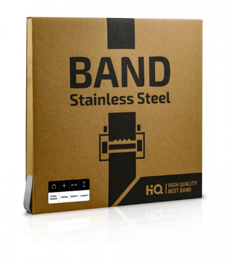 Stainless steel band 19x0,7mm 30m Grade 304 Carton