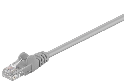 Patch Cable U-UTP, CAT5, RJ45, Gray 1m