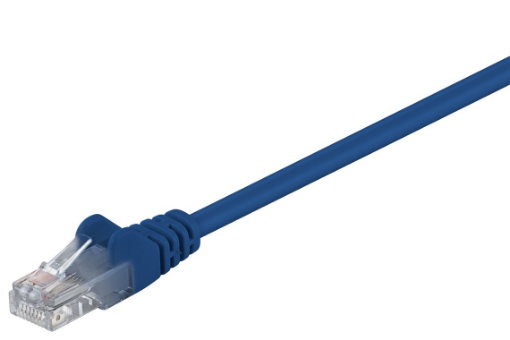 Patch Cable U-UTP, CAT5, RJ45, Blue 1m