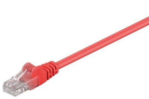 Patch Cable U-UTP, CAT5, RJ45, Red 3m