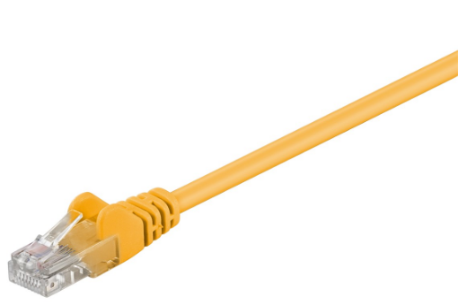 Patch Cable U-UTP, CAT5, RJ45, Yellow 3m