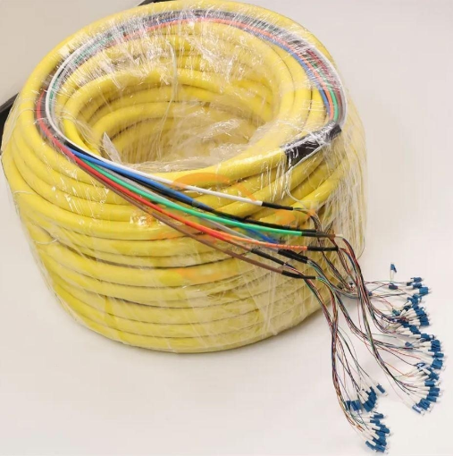 IFC cable/96fiber–pigtail cab. LC/UPC,60m,halog.-free,LSZH,G.652.D out.diam.25mm