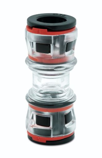 CV4581 12/8 - DB straigh connector with clips for microduct 12/8mm